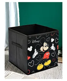 Fun Homes Disney Mickey Non Woven Fabric Foldable Large Storage Cube - Black