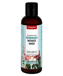 Sirona Natural Refreshing pH Balanced Intimate Wash - 100 ml, Made with Tasmanian Pepper Fruit, Rhodiola Rosea & Butterbur Root