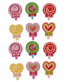 Passion Petals Candy Shaped Erasers Pack of 12 - Multicolor