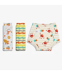 SuperBottoms Padded Potty Training Pants Star Gazer Collection Pack of 3 - Multicolour
