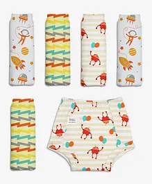 SuperBottoms Padded Potty Training Pants Star Gazer Collection Pack of 6 - Multicolour