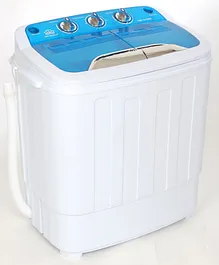 DMR MiniWash 3.6 kg Inverter Mini Twin Tub Portable Semi-Automatic Top Loading Washing Machine - Blue