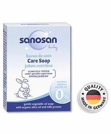 Sanosan Baby Care Soap with Hydrolysed Milk Protien and Organic Olive Oil - 100gm