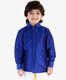 JBN Creation Full Sleeves Solid Shirt - Royal Blue