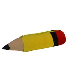 Ultra Plush Pencil Shaped Pouch - Yellow