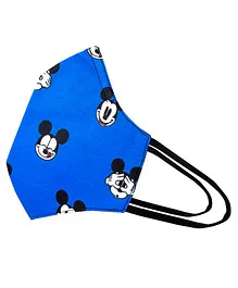 Airific Face Mask  Micky Mouse Print Medium - Blue