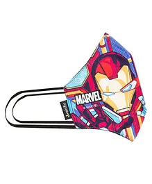 Airific Marvel Iron Man Reusable And Washable Face Mask Medium Size - Multicolor