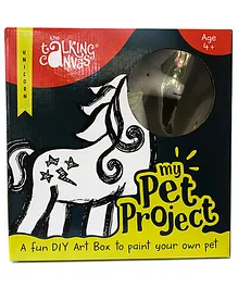 The Talking Canvas My Pet Project Unicorn DIY Stuffed Toy Painting Kit 