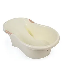 Baby Bath Tub Printed Medium - Cream