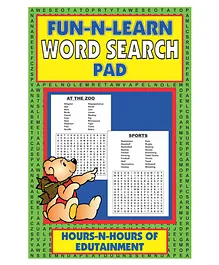 Fun-N-Learn Word Search Activity Pad Book - English
