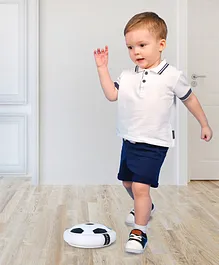 Football Shaped Hover Ball - White