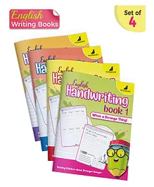 Woodsnipe Normal Font English Handwriting Practice Book Set of 4