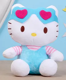 Hello Kitty Soft Toy White & Sea blue - Height 22 cm