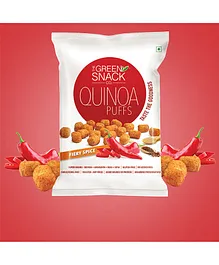 The Green Snack Co. Quinoa Puffs Fiery Spice Pack Of 4 - 50 gm each
