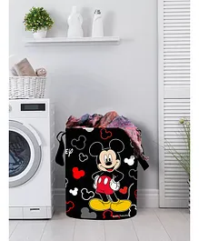 Fun Homes Laundry Bag Mickey Mouse Print - Black