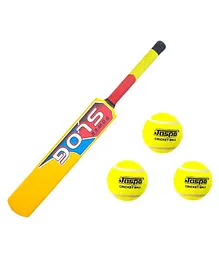Jaspo Smasher Cricket Bat and Ball Set - Yellow