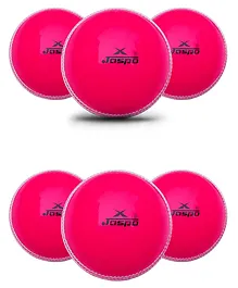 Jaspo T-20 Cricket Balls Pack of 6 - Pink