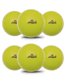 Jaspo T-20 Cricket Balls Pack of 6 - Neon Green