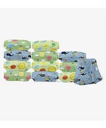 SuperBottoms Dry Feel Cloth Nappies Pack of 12 - Multicolour