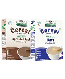 Tummy Friendly Foods Ragi & Oats Porridge Mixes Packs Set of 2 - 200 gm Each