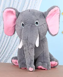 Mirada Elephant Soft Toy Grey - Height 36 cm