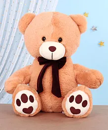 Mirada Teddy Bear With Tie Soft Toy Brown - Height 34 cm