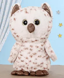 Mirada Owl With Glitter Eye Soft Toy Multicolor - Height 27 cm