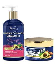 St.Botanica Biotin And Collagen Shampoo With Hair Mask - 300 ml, 200 ml