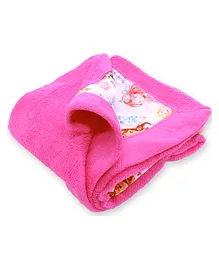 Craftlinen Poly Fleece Baby Blanket Digital Print - Pink
