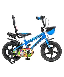 Hi-Fast BMX Bicycle with Training Wheels Blue - 14 Inches