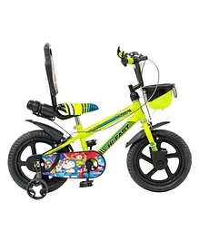 Hi-Fast BMX Bicycle with Training Wheels Green - 14 Inches