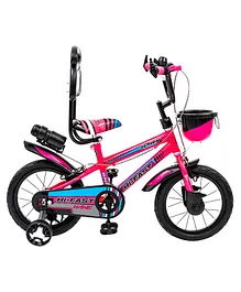Hi-Fast Hawk Kid's Bicycle with Training Wheels - Pink