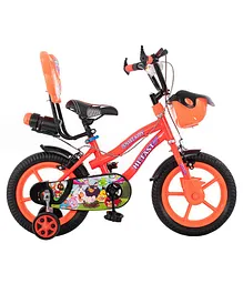 Hi-Fast Smart Kid's Bicycle with Training Wheels - Orange