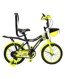 Hi-Fast Kidoz Kid's Bicycle with Training Wheels - Green