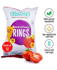 timios Baked Healthy Kids Snacks Pack of 12 - 30 g