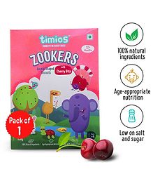 timios Zookers Nutritious Maida Free Animal Shaped Biscuits With Cherry Bits - 150 g