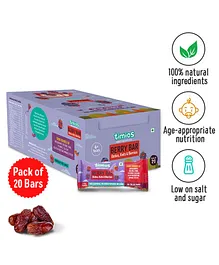 Timios Nutritious Berry Bars| Pack of 20  - 30 gm each 