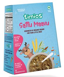 Timios Organic Sattu Maavu Porridge Mix High Fiber, No Additives 200 g