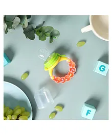 Kicks & Crawl Rattle Food & Vegetable Nibbler - Orange