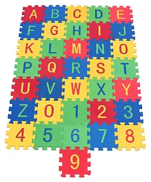 Games & Toys Alphabet And Numbers Puzzle Multicolor - 36 Pieces 