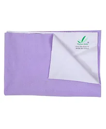 Nature Kids Waterproof Bed & Mattress Protector Quick Dry Sheet -Purple