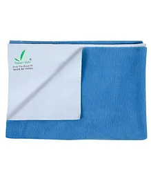 Nature Kids Waterproof Bed & Mattress Protector Quick Dry Sheet -Blue