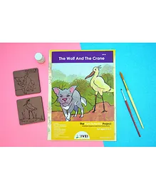 IVEI Panchatantra The Wolf & The Crane Story Based Activity Book - English