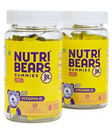 NutriBears Kids Vitamin D Gummies Pack of 2 - 30 Gummies Each