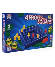 Ratnas 4 Frogs In A Square Board Game Multicolor - 32 Pieces 