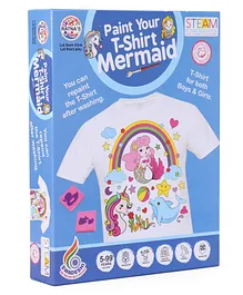 Ratnas Paint Your T-shirt Mermaid Theme - Blue