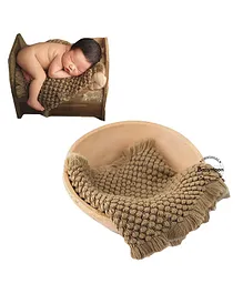 BabyMoon Bubble Layer Basket Filler Baby Photography Prop - Brown