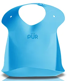 Pur Bib With Crumb Catcher - Blue