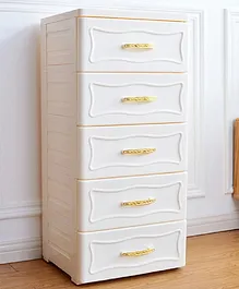 The Tickle Toe Classic Storage Chest of Drawers - Beige