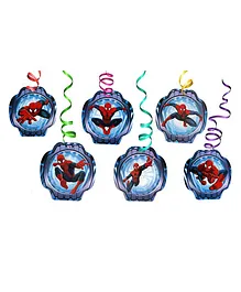 Funcart Superhero Themed Swirl Decorations Multicolor - Pack of 6